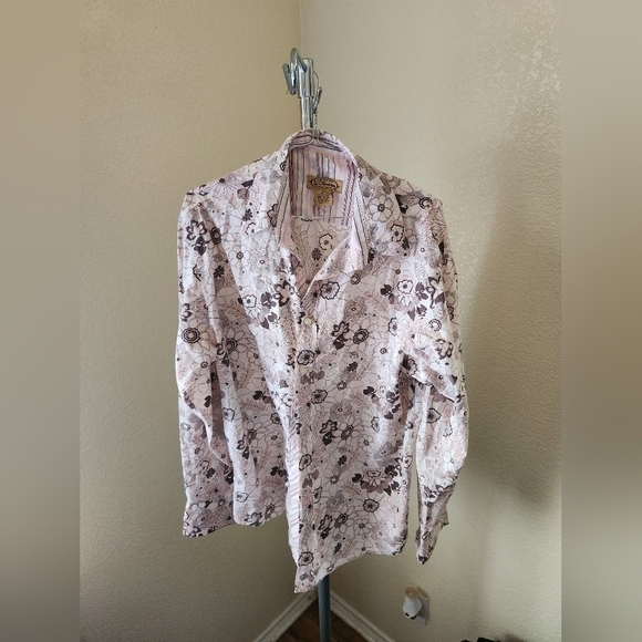 Y Chrome Long Sleeve Button Up Shirt - Picture 1 of 3